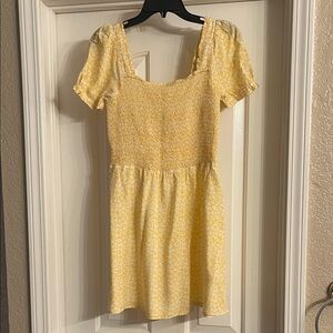 BP Yellow Floral Mini Dress size S